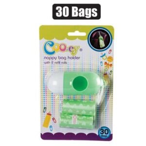 Cooey diaper disposal-bags+dis pensr 30′