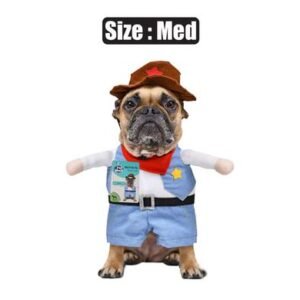 Pet dog novelty clothing sheriff med