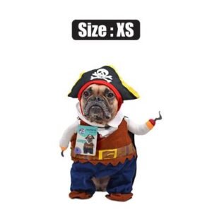 Pet dog novelty clothing pirate-xs