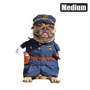 Pet dog novelty clothing police-medium