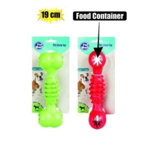 Pet dog toy rubber bone for treats