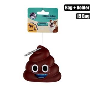 Pet dog clean-up bags+holder 15 bags