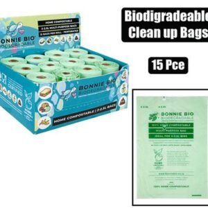 Bonnie bio clean-up bags biodegrade 15’s