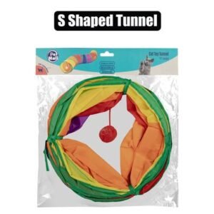 Pet cat toy tunnel “s” shaped