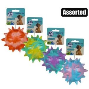 Pet dog toy ball tpr spiked 12cm