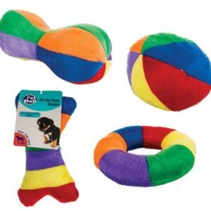 Pet dog toy plush shapes assorted