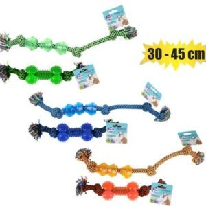 Pet dog toy rope and tpr assorted 30-45cm