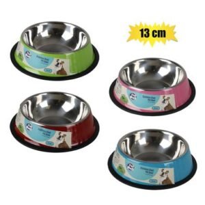 Pet dog/cat bowl assorted colors 13cm